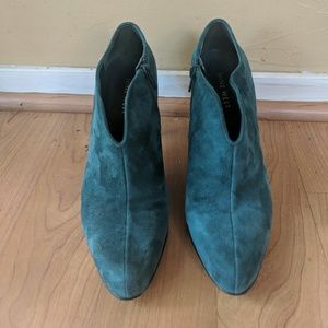NineWest Teal Suede Booties